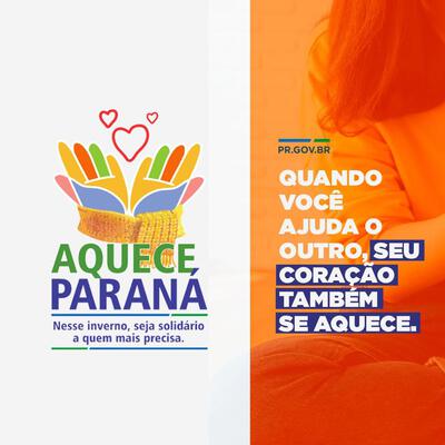 Laranjeiras do Sul é parceira da campanha Aquece Paraná do Governo do Estado